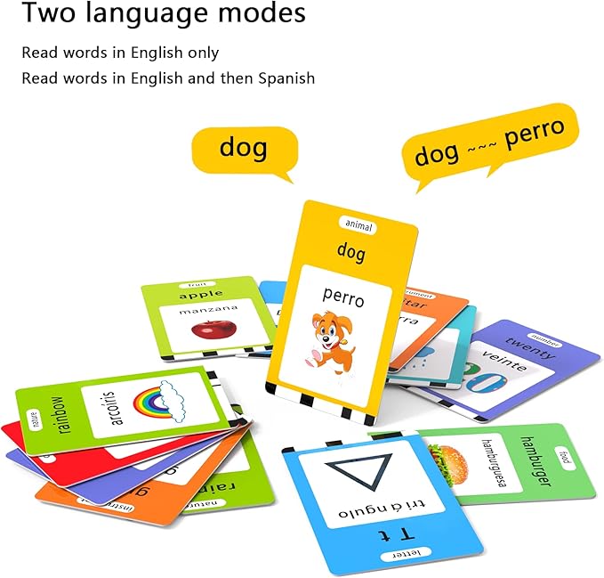 🎓 SET DE TARJETAS EDUCATIVAS INGLÉS/ESPAÑOL